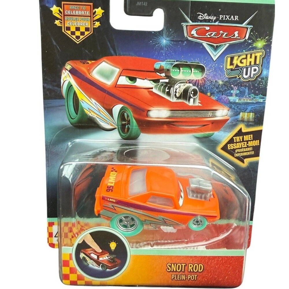 Mattel Disney Pixar Cars Light Up Snot Rod 20th Anniversary HTF